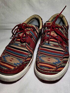 Twisted X Hooey Loper Aztec Fiesta Multi Color Casual Sneakers Shoes Size 8.5